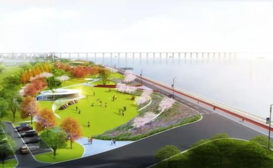 力爭10月底前完工!南通又一沿江綠化景觀提升工程順利開工